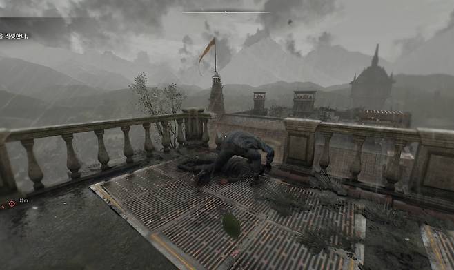 ▲ 비오는 캐스터 우즈. 야간에 비까지 오면 스트레스가 쭉쭉 오른다