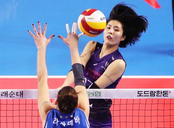 흥국생명에서 뛰던 시절의 이재영. 연합뉴스