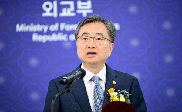 ▲2025년 7월 21일 취임사 중인 조현 외교부 장관. 사진=외교부