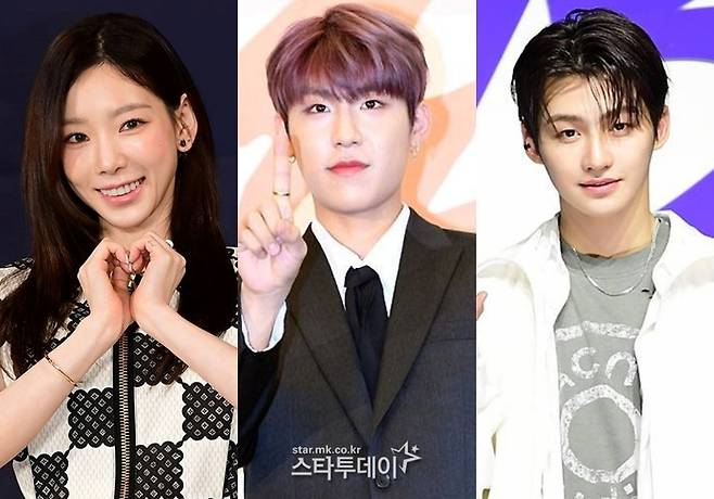 소녀시대 태연, AB6IX 박우진, TWS 지훈