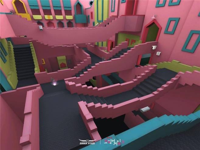 서든어택 게임 내 미로 전장. 2025.07.18./사진제공=넥슨