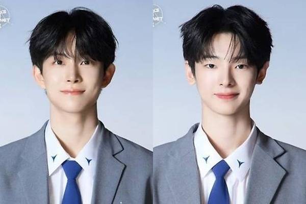 왼쪽부터 김건우 강우진/Mnet ‘보이즈 2 플래닛’ 제공