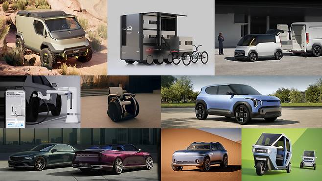 2025 레드 닷 어워드 콘셉트 디자인에서 수상한 출품작들. 사진=현대차·기아 제공