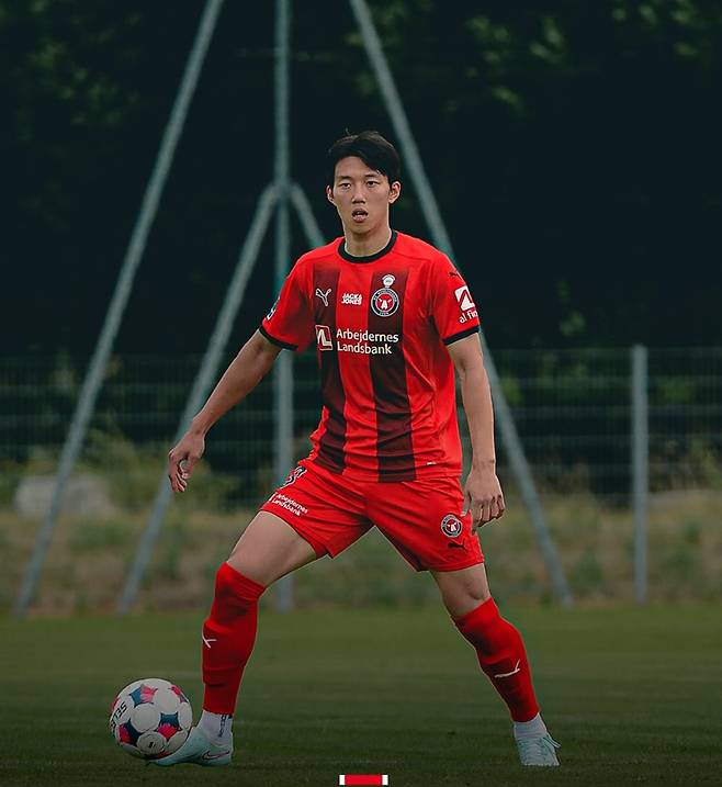 미트윌란의 수비수 이한범 [미트윌란 SNS 캡처. 재판매 및 DB 금지]