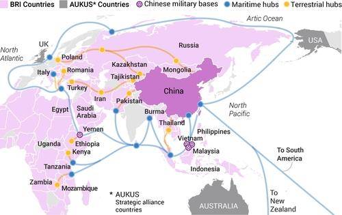 중국 일대일로 구상 [홍콩 SCMP 캡처. 재판매 및 DB 금지]