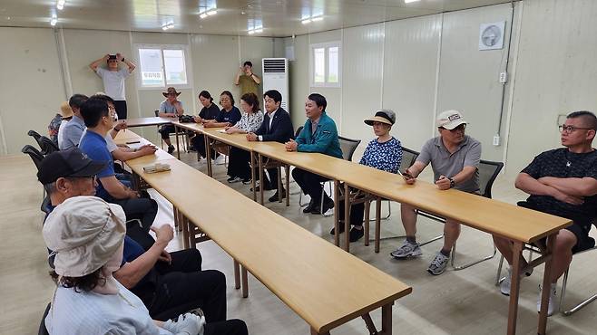 춘천계성학교 증축 공사 현장 주민 간담회 [강원특별자치도의회 제공. 재판매 및 DB 금지]