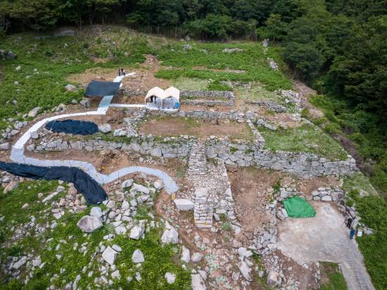 발굴조사 당시 현장.