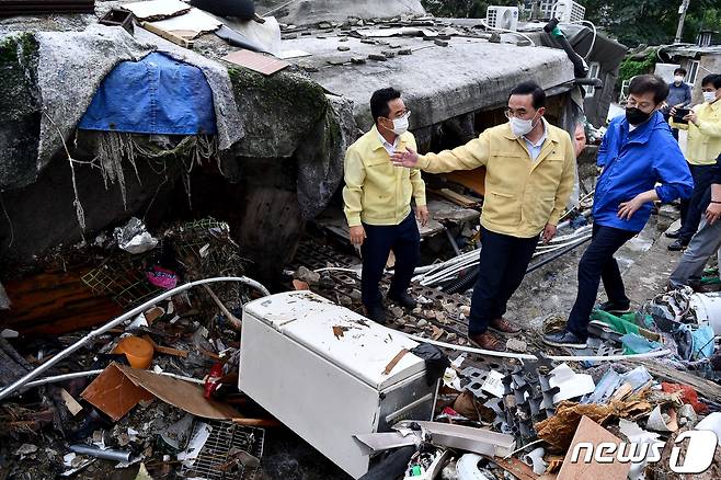 서울 강남구 구룡마을 수해 현장.(사진은 기사 내용과 무관함) / 뉴스1 ⓒ News1