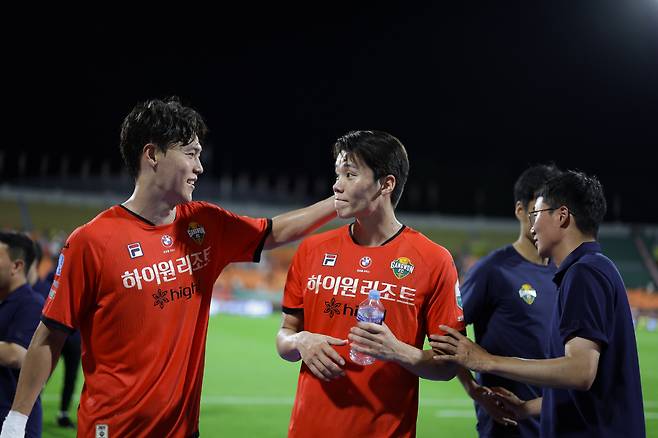 강릉하이원아레나/ K리그1/ 강원FC vs 대전하나시티즌/ 강원 김건희, 모재현/ 사진 곽동혁