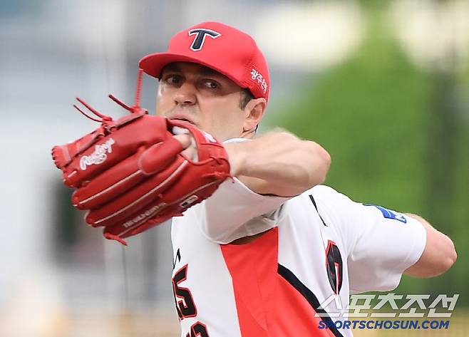 22일 광주 기아 챔피언스필드에서 열린 LG-KIA전. KIA 선발 네일이 투구하고 있다. 광주=정재근 기자 cjg@sportschosun.com/2025.7.22/