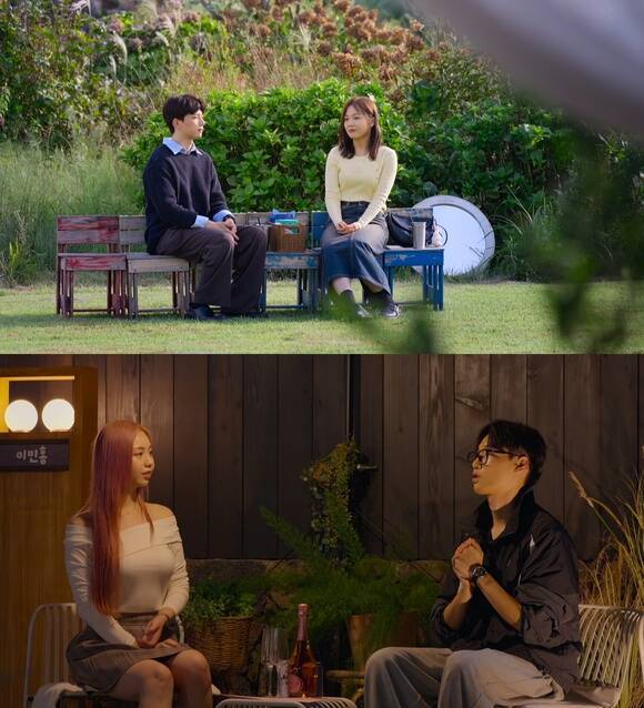 '모태솔로지만 연애는 하고 싶어'에서 출연자들은 용기를 내서 호감 있는 상대방에게 다가간다. /넷플릭스