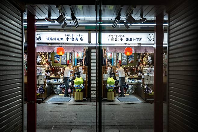 도쿄 아사쿠사의 한 거리./AFP 연합뉴스