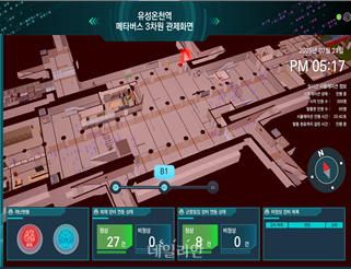 대전광역시 유성온천역 관제 시스템 화면. ⓒ과학기술정보통신부