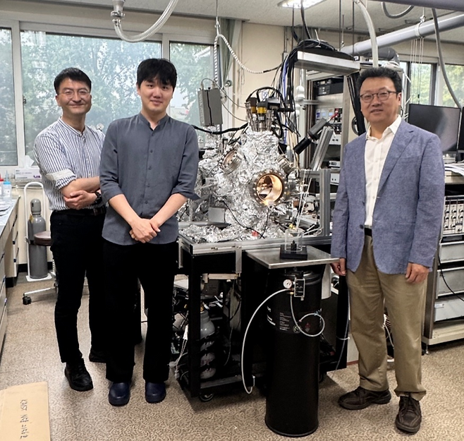 김종훈(왼쪽부터) 인하대 교수, KAIST의 한규호 박사, 박정영 석좌교수 [KAIST 제공]