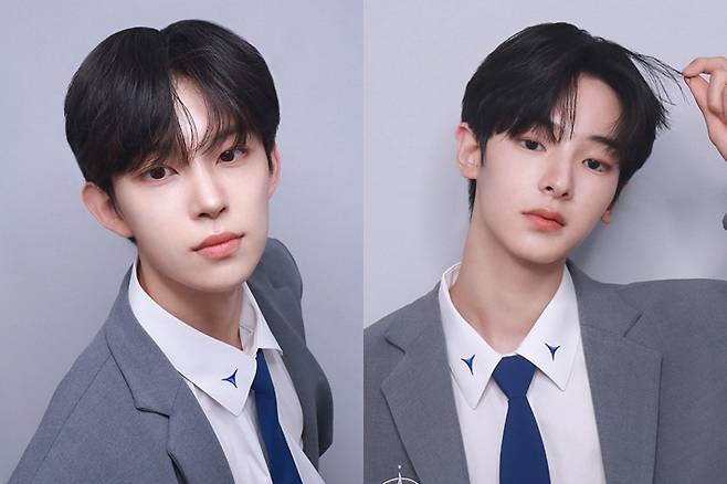 왼쪽부터 연습생 김건우, 강우진. 보이즈 2 플래닛 공식 트위터