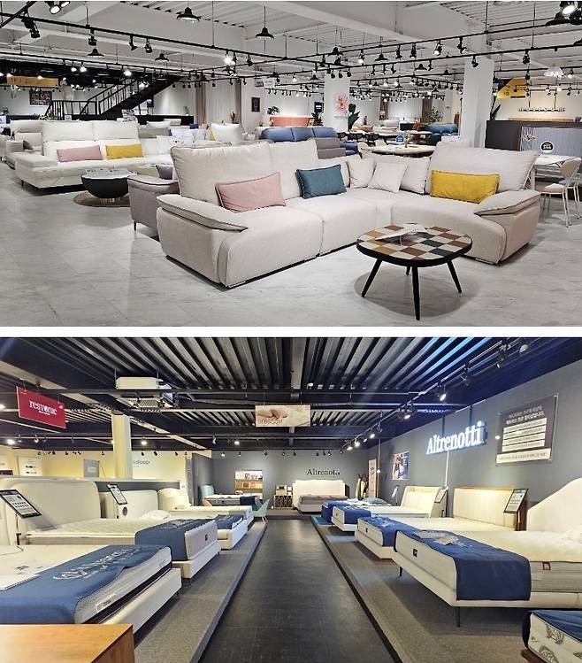 가구톡세상 1000여 평 매장 & 매트리리존 매트피아