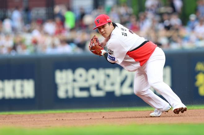 KIA 타이거즈 내야수 김선빈의 20일 활약 모습. /사진=KIA 타이거즈 제공