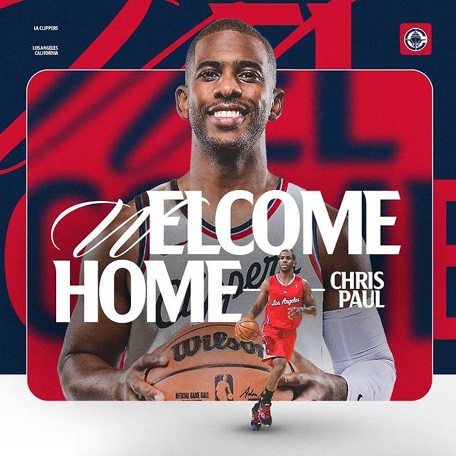 LA클리퍼스와 계약을 체결한 크리스 폴. /사진=LA클리퍼스 공식 사회관계망서비스(SNS)