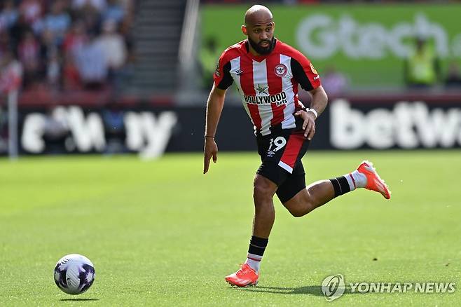 브렌트퍼드에서 활약한 브라이언 음뵈모 [AFP=연합뉴스 자료사진]