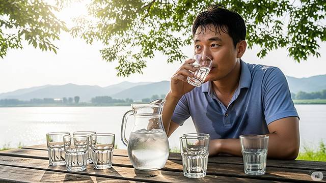 연령, 성별, 활동량, 날씨에 따라 개인별 수분 필요량이 달라진다┃출처: Gemini