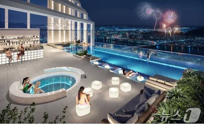 HDC현대산업개발이 제안한 '방배 신삼호 재건축 아파트' 수영장 예시 (HDC현대산업개발 제공)