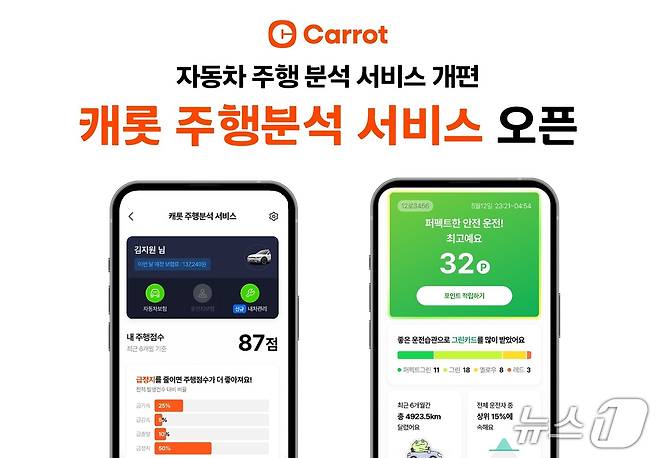 캐롯, ‘굿드라이브’ 서비스 개편… ‘캐롯 주행분석 서비스’로 새단장/사진제공=캐롯