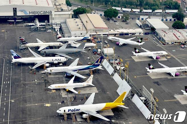 멕시코 멕시코시티 베니토 후아레스 국제공항. 23.08.05 ⓒ AFP=뉴스1 ⓒ News1 김예슬 기자