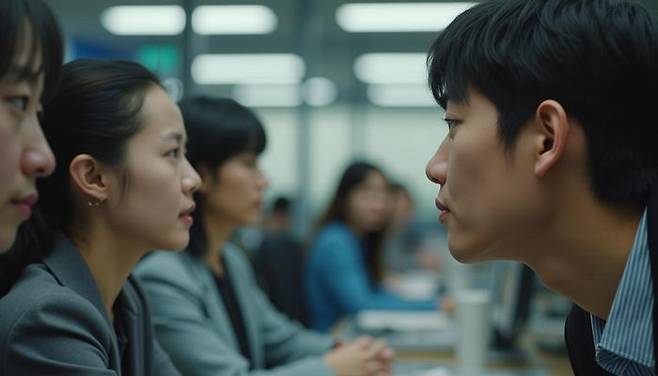 한국경영자총협회는 23일 미취업 청년 500명과 중장년 재직자 500명을 대상으로 실시한 ‘정년연장 및 근로 가치관에 대한 세대별 인식조사’ 결과를 발표했다. ⓒ데일리안 AI 이미지 삽화