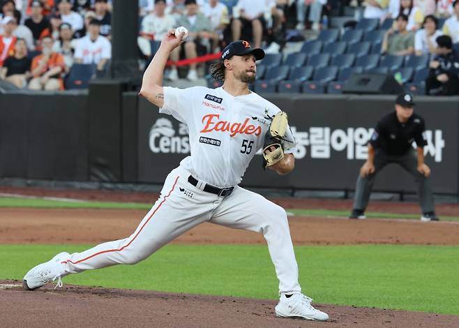 한화 이글스 외국인 투수 와이스. 뉴스1