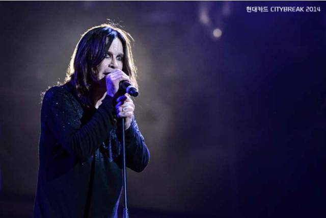 2014년 현대카드 시티브레이크 무대에 오른 오지 오즈번. 현대카드 제공