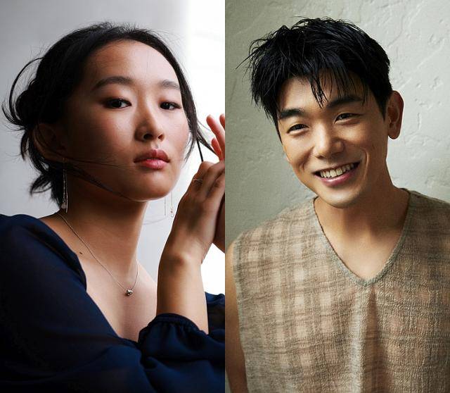 한국계 미국인 배우인 유주영(왼쪽)과 가수 겸 배우 에릭남. 하이브 제공