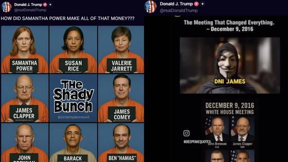 사만다 파워 전 미국 국제개발처(USAID) 국장에 대한 금전 의혹 제기 글들. 사진 트루스소셜 캡처