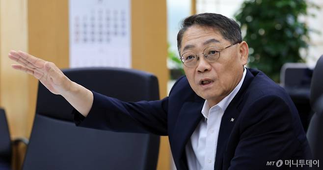 황상하 SH공사 사장 인터뷰 /사진=김창현 기자 chmt@