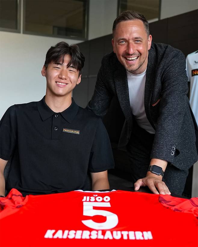 한국축구 차세대 센터백 김지수가 브렌트포드를 떠나 독일 분데스리가2 카이저슬라우테른에 임대 이적했다. 사진출처｜카이저슬라우테른 페이스북