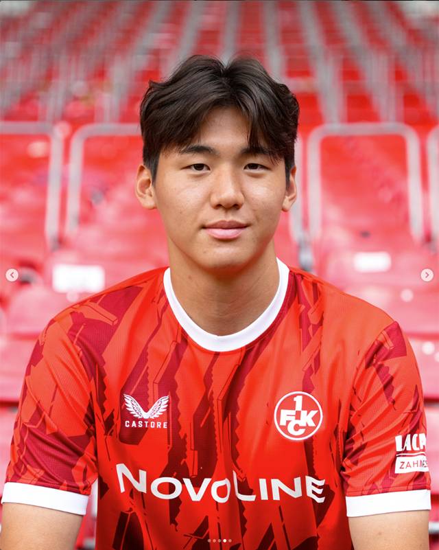 독일 카이저스라우테른으로 임대이적한 김지수. /사진=카이저슬라우테른 SNS