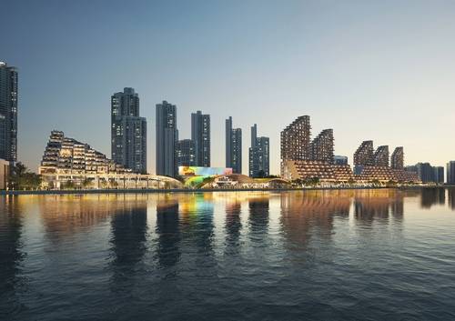 송도 에디슨박물관·테라스타운 야간 투시도 [인천경제자유구역청 제공. 재판매 및 DB 금지]