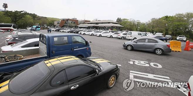 한라산 성판악 주차장 [연합뉴스 자료 사진]
