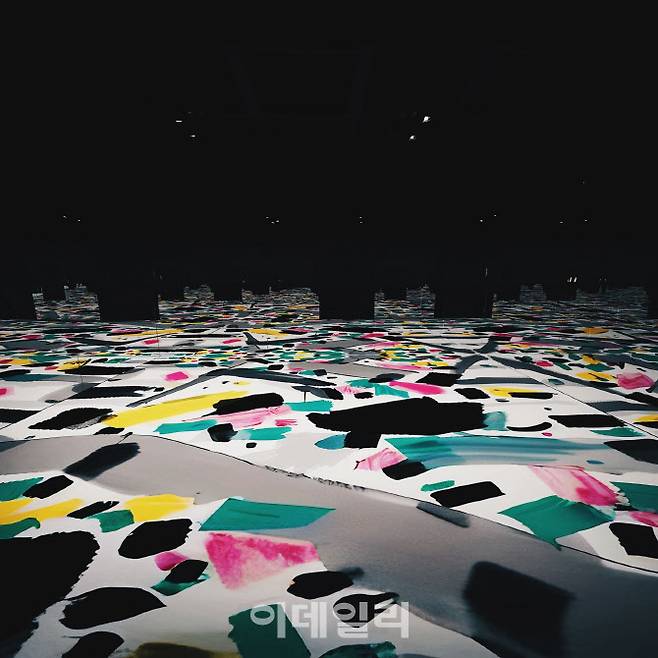 장한겸 (h0nh1m), 감성의 연못 - 서울 판, XCEED, 2025, 인터랙티브 몰입형 설치 작품. (사진=예술의전당)