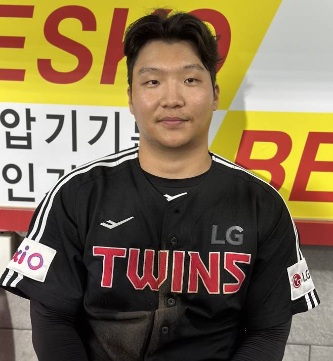 23일 광주 KIA전 승리 후 취재진을 만난 LG 문보경. 광주=이형석 기자&nbsp;