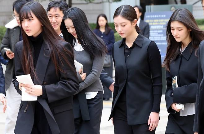 그룹 뉴진스(왼쪽부터 혜인, 하니, 해린, 다니엘) 사진=뉴스1