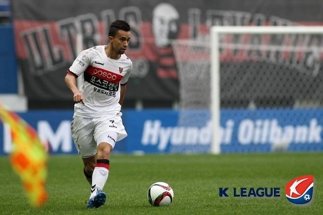 포항 스틸러스 시절 티아고. 사진=한국프로축구연맹