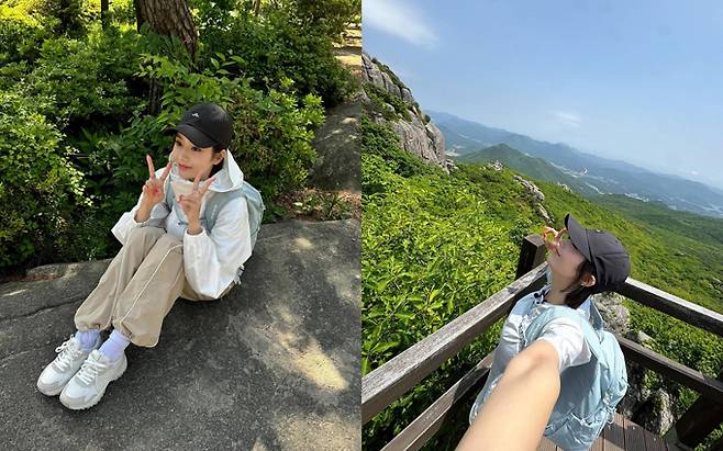 가수 권은비가 등산한 근황을 전했다./사진=권은비 인스타그램