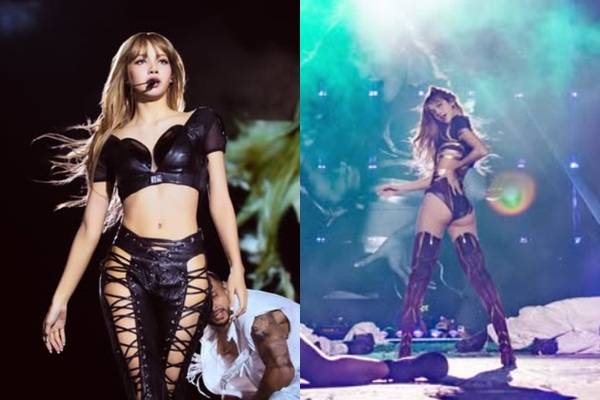 그룹 블랙핑크 멤버 리사가 아찔한 노출로 시선을 사로잡았다. /사진=리사 인스타그램