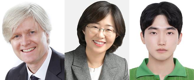 다런 윌리엄스 교수, 정다운 연구교수, 이상훈 박사과정생.[GIST 제공]