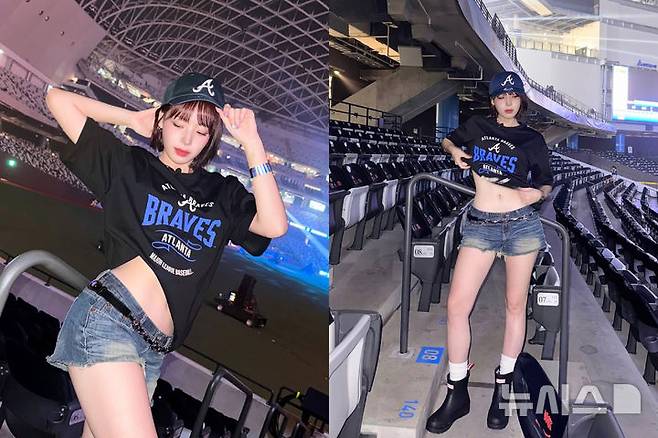 [뉴시스] 치어리더 하지원. (사진=인스타그램 갈무리)