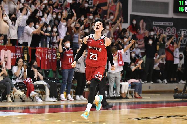 안양 KGC인삼공사 시절의 전성현. KBL