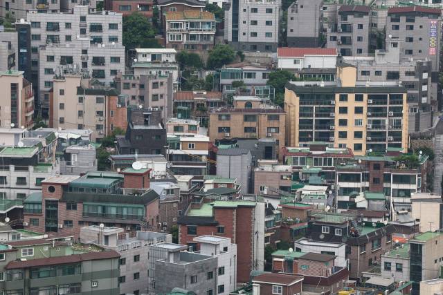 서울 시내 한 빌라 밀집지역. 뉴스1