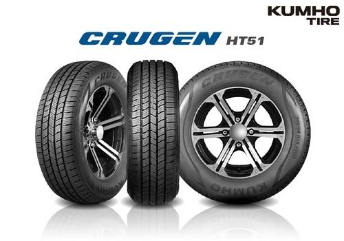 금호타이어가 기아의 첫 픽업트럭 타스만에 신차용 타이어(OE) ‘크루젠 HT51’을 공급한다고 23일 밝혔다. 사진제공=금호타이어 제공.