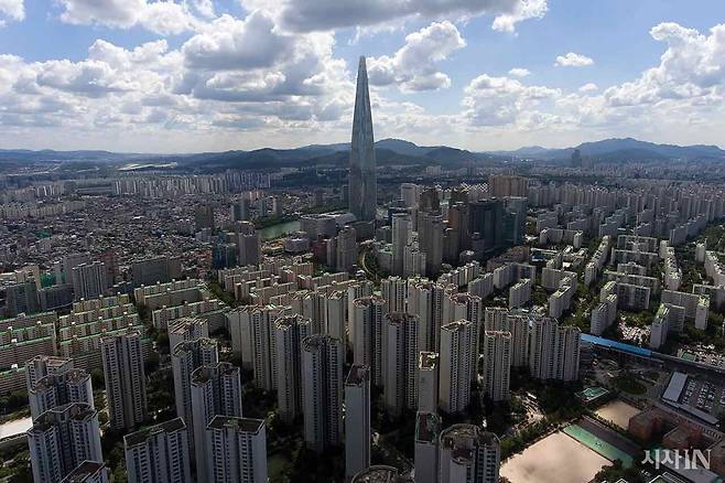 서울 강남 일대 아파트 전경. ⓒ시사IN 이명익