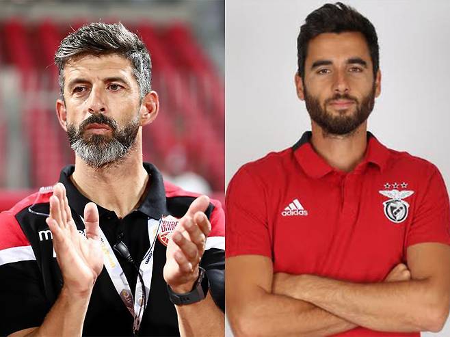 축구국가대표팀이 월드컵 본선 경쟁력을 강화하기 위해 페드로 호마 골키퍼 코치와 누누 마티아스 피지컬 코치(왼쪽부터)와 9월 미국 원정 평가전부터 동행한다. 사진제공｜대한축구협회